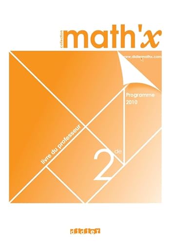 9782278063895: Math'x 2e (d.2010)- livre du professeur - version papier