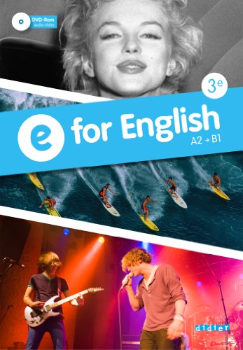 9782278079032: E for English 3e - Anglais Ed.2014 - Livre + DVD-rom