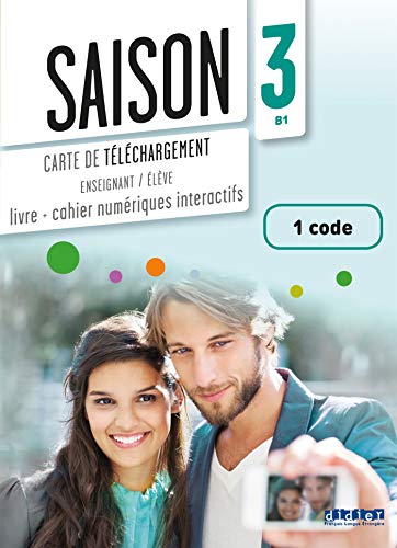 9782278082353: Saison 3 niv.B1 - Carte de tlchargement manuel numrique lve/enseignant - 1 code