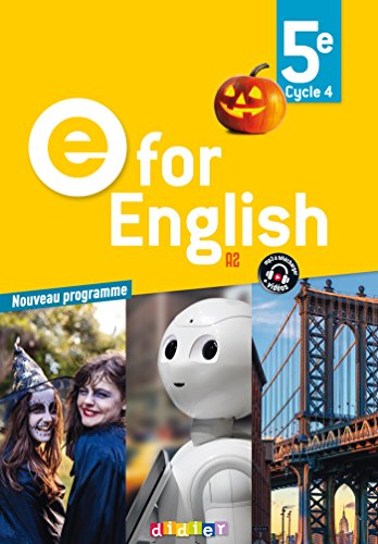 9782278087525: E for English 5e - Anglais Ed.2017 -Livre de l'lve