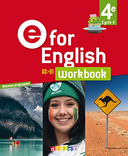 Imagen de archivo de E for English 4e (d. 2017) - Workbook -version papier a la venta por Ammareal