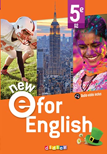 Imagen de archivo de NEW E For English - Anglais 5e Ed. 2022 - Livre lve a la venta por medimops