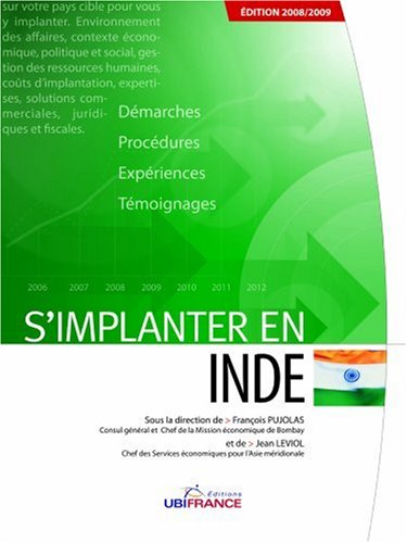 Beispielbild fr S'implanter en Inde zum Verkauf von medimops