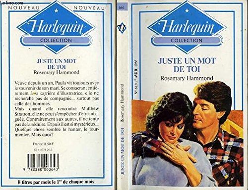 Imagen de archivo de Juste Un Mot de Toi a la venta por Librairie Th  la page