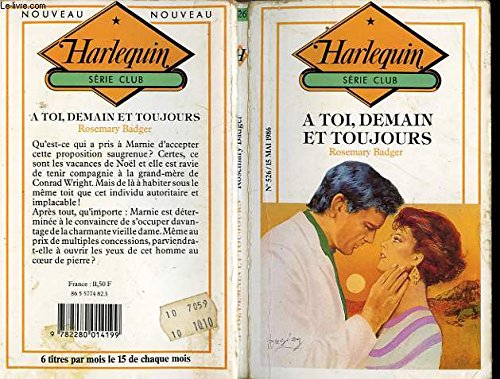 Stock image for  toi, demain et toujours (Harlequin) for sale by Librairie Th  la page