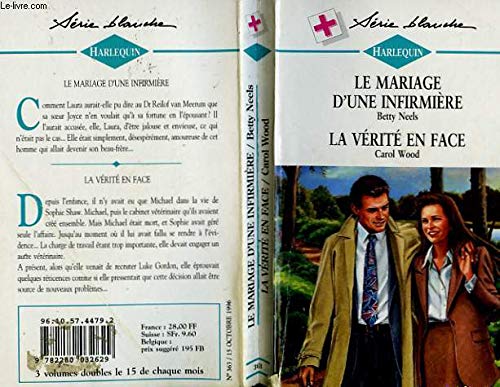 Imagen de archivo de Le mariage d'une infirmire a la venta por Chapitre.com : livres et presse ancienne