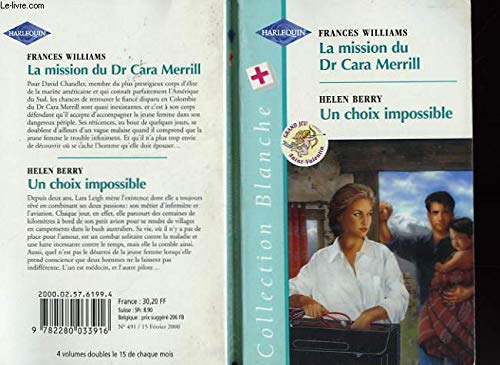 Stock image for La mission du Dr Cara Merrill for sale by Librairie Th  la page
