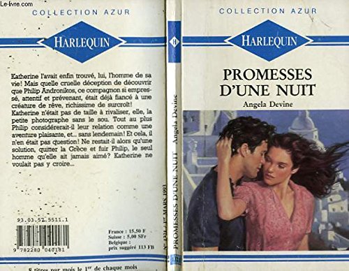Imagen de archivo de Promesses d'une nuit - wife for night a la venta por Ammareal