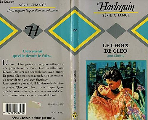 Stock image for Le Choix de Cleo (Harlequin) for sale by Ammareal