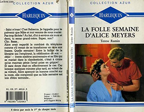 Imagen de archivo de La folle semaine d'alice mezers - accompanying alice a la venta por Librairie Th  la page