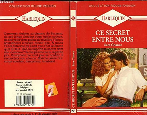 Stock image for Ce secret entre nous (Collection rouge passion) for sale by Librairie Th  la page