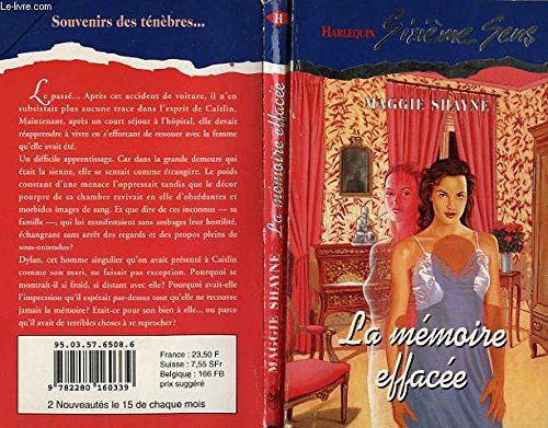 9782280160339: La memoire effacee -kiss of the shadow man