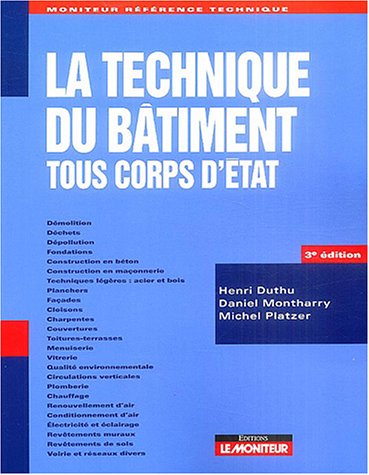 9782281112337: La Technique du btiment