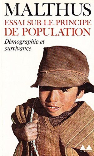 9782282300238: Essai sur le principe de population - Dmographie et survivance