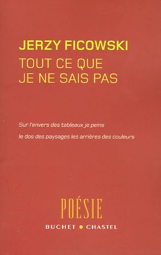 Beispielbild fr Tout ce que je ne sais pas zum Verkauf von Librairie Laumiere