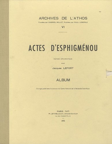 9782283604069: Actes d'Esphigmnou: Album