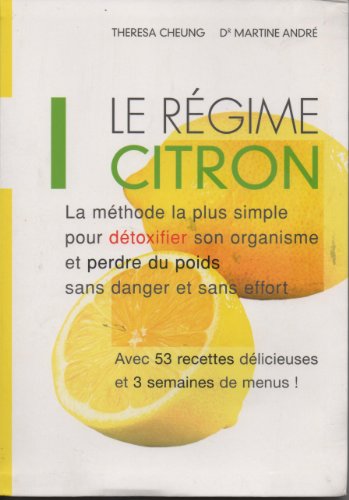 Beispielbild fr Le rgime citron zum Verkauf von Ammareal