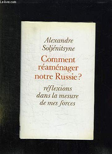 9782286048501: Comment reamenager notre russie? reflexions dans la mesure de mes forces.