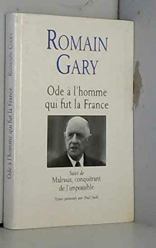 9782286134204: Ode a l'homme qui fut la france suivi de malraux conquerant de l'impossible