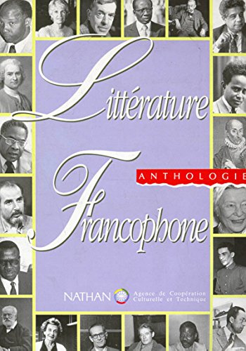 9782288824011: Litterature Francophone Anthologie (French Edition)