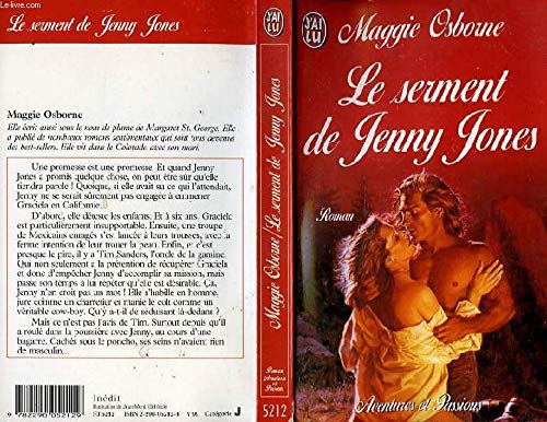 Beispielbild fr Le serment de Jenny Jones zum Verkauf von books-livres11.com