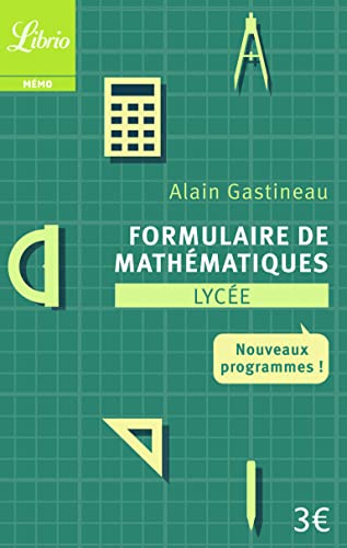 9782290108789: Formulaire de mathmatiques Lyce: Nouveaux programmes
