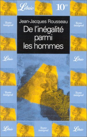 9782290300893: De l'inegalite parmi les hommes: DISCOURS SUR L'ORIGINE ET LES FONDEMENTS DE L'INEGALITE PARMI LES HOMMES