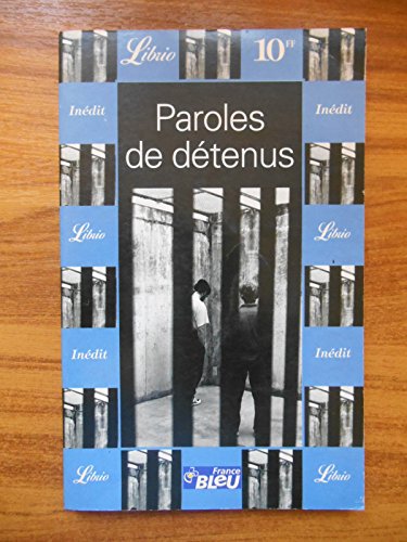 Stock image for Paroles de detenus for sale by Books Unplugged