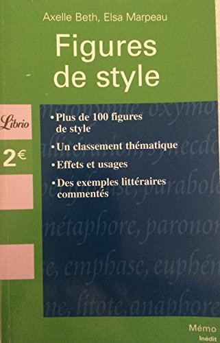 Stock image for Figures de style (LIBRIO MEMO) for sale by SecondSale