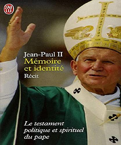 Beispielbild fr Mmoire Et Identit : Conversations Au Passage Entre Deux Millnaires : Le Testament Politique Et Sp zum Verkauf von RECYCLIVRE