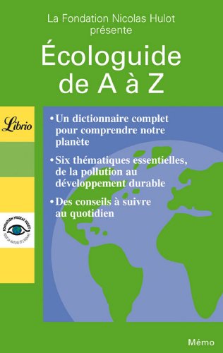 Beispielbild fr Ecologuide de A  Z zum Verkauf von Librairie Th  la page