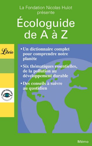 Imagen de archivo de Ecologuide de A  Z a la venta por Librairie Th  la page