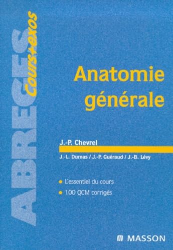 Imagen de archivo de Anatomie gnrale. Introduction  l'tude de l'anatomie a la venta por Ammareal