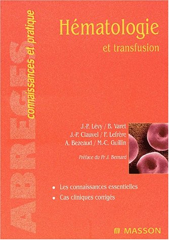 Beispielbild fr Hmatologie et transfusion zum Verkauf von Ammareal