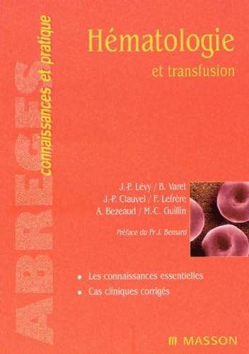 Stock image for Hmatologie et transfusion for sale by Ammareal