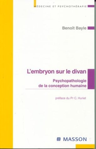Beispielbild fr L'embryon sur le divan zum Verkauf von Ammareal