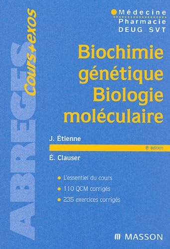 Stock image for Biochimie gntique, biologie molculaire for sale by Ammareal