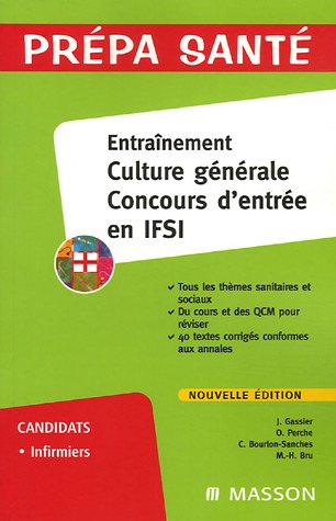 Stock image for Entranement Culture Gnrale Concours d'entre en IFSI for sale by Ammareal