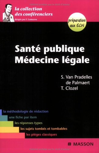 Imagen de archivo de Sant publique - Mdecine lgale a la venta por Ammareal