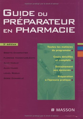 Stock image for Guide Du Prparateur En Pharmacie for sale by RECYCLIVRE