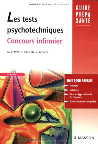 Beispielbild fr Les tests psychotechniques : Concours infirmier zum Verkauf von medimops