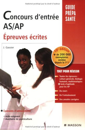 Beispielbild fr Concours d'entre AS-AP : Epreuves crites zum Verkauf von Ammareal