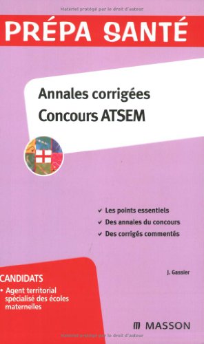 Imagen de archivo de Annales corriges concours ATSEM a la venta por medimops