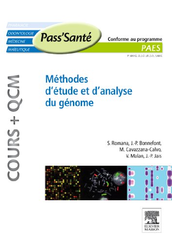 Stock image for Mthodes dtude et danalyse du gnome (Cours + QCM): Cours+Qcm for sale by Ammareal