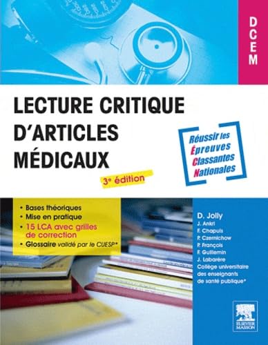 Beispielbild fr Lecture critique d'articles mdicaux zum Verkauf von Ammareal