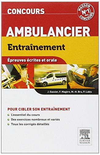 Beispielbild fr Entranement Concours ambulancier zum Verkauf von Ammareal