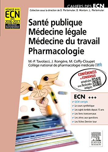 Stock image for Sant publique. Mdecine lgale. Mdecine du travail. Pharmacologie: Pilon Partiel 15/2/16 for sale by LiLi - La Libert des Livres