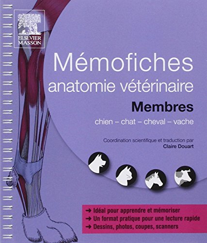 9782294727498: Mmofiches anatomie vtrinaire - Membres