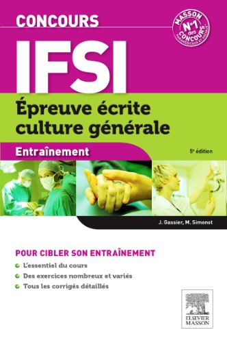 Imagen de archivo de Concours IFSI Entranement Culture gnrale a la venta por Ammareal