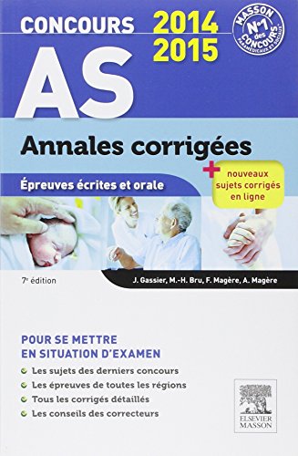 Imagen de archivo de Concours AS Annales corriges preuves crites et orale 2014-2015: NP a la venta por Ammareal